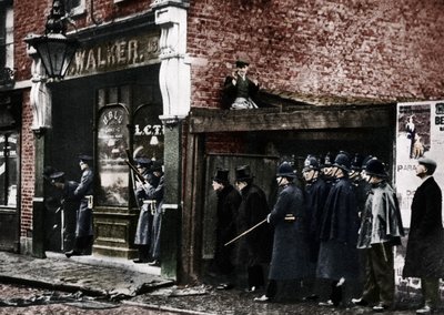 A Sidney Street ostroma, Whitechapel, London, 1911, 1935. alkotó: Unbekannt