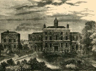 A himlőkórház, Kings Cross, 1800-ban, 1876 körül. alkotó: Unbekannt