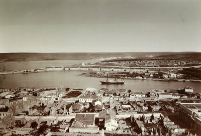 A Déli-öböl és a Paul-fok, Szevasztopol, Krím, 1850-es évek alkotó: Unbekannt