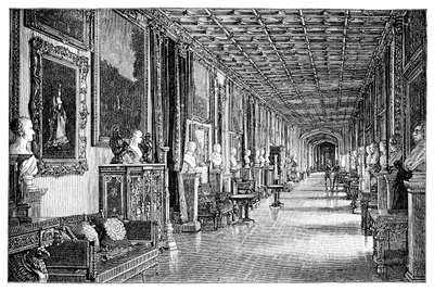 A délkeleti folyosó, a windsori kastély, 1900 alkotó: Unbekannt
