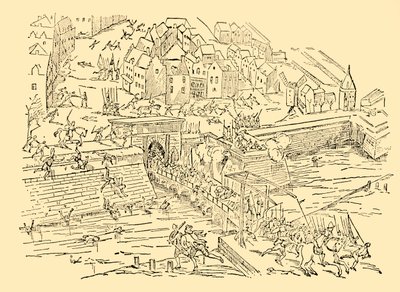 A spanyolok elfoglalják Antwerpent a hollandokkal vívott hosszú harcban, 1576, 1930 körül. alkotó: Unbekannt