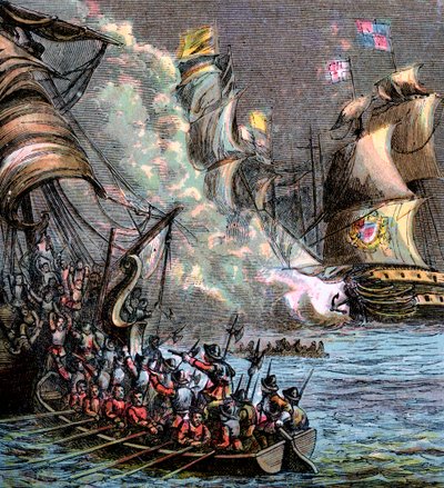 A spanyol armada, 1588, 1850 alkotó: Unbekannt