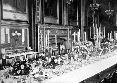 The Speakers State Dining Room, House of Commons, Westminster, London, 1905 alkotó: Unbekannt