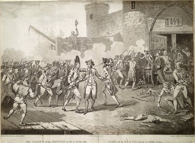 A Bastille megtámadása 1789. július 14-én alkotó: Unbekannt