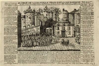 A Bastille megtámadása 1789. július 14-én alkotó: Unbekannt