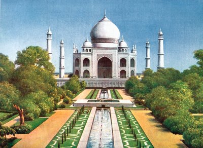 A Taj Mahal, Agra, India, 20. század eleje alkotó: Unbekannt