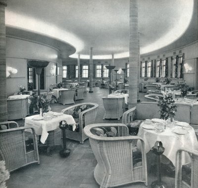 A Conte Di Savoia Tea Lounge, 1933 alkotó: Unbekannt