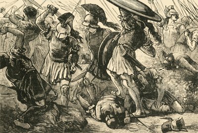 Thebaiak és macedónok Chaeroneában, 1890. alkotó: Unbekannt