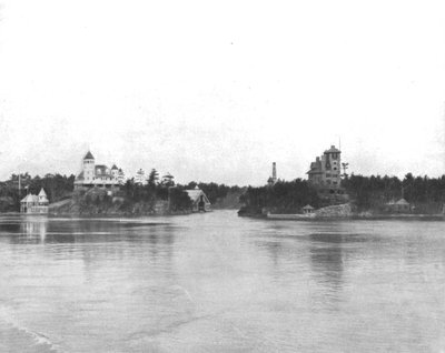 A Szent Lőrinc-folyó ezer szigete, Kanada, 1900 körül. alkotó: Unbekannt