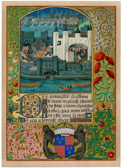 A londoni Tower a London Bridge-vel, c1500, c1901 alkotó: Unbekannt