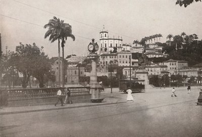 A Praca da Gloria mellett elhaladó villamos, 1914 alkotó: Unbekannt