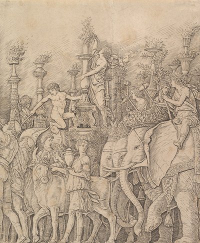 Caesar diadala: Az elefántok, kb. 1484-92. alkotó: Unbekannt
