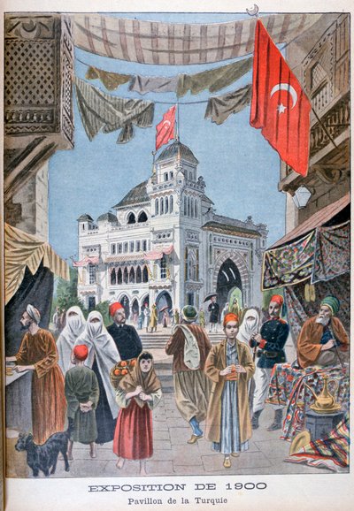 A török pavilon az 1900-as egyetemes kiállításon, Párizs, 1900 alkotó: Unbekannt