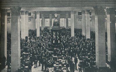 A Lloyds Underwriting Room, közepén a Rostrummal, 1936 alkotó: Unbekannt