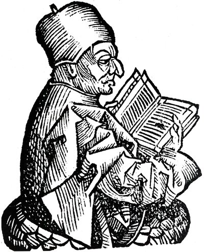 The Venerable Bede c673-735, angolszász teológus, tudós és történész, 1493 alkotó: Unbekannt