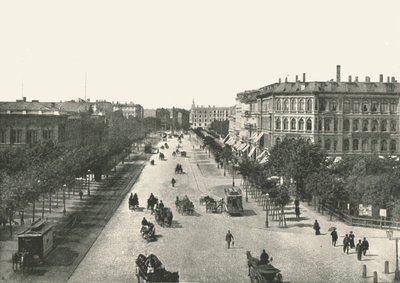 A Vesterbrogade, Koppenhága, Dánia, 1895. alkotó: Unbekannt