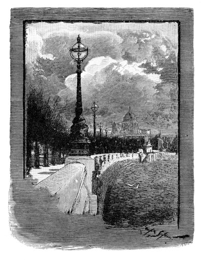 A Victoria Embankment, London alkotó: Unbekannt