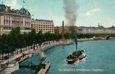 The Victoria Embankment, London, 1907, 1900-1930 alkotó: Unbekannt