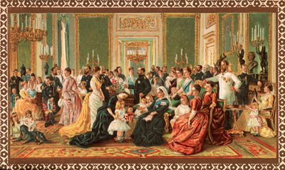 A viktoriánus királyi család, 1887 alkotó: Unbekannt