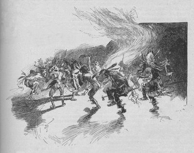 A harcosok a háborút táncolták, 1902 alkotó: Unbekannt