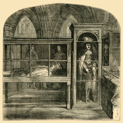 A viaszfigurák a Westminster Abbeyben, 1881. alkotó: Unbekannt