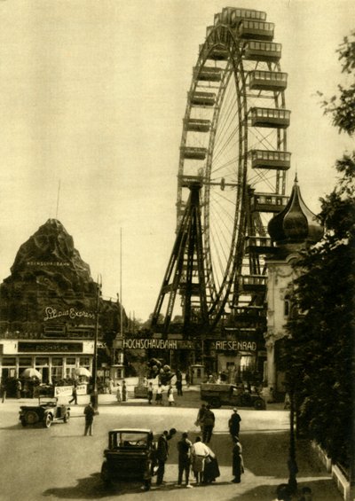 A Wiener Riesenrad, Bécs, Ausztria, c1935. alkotó: Unbekannt