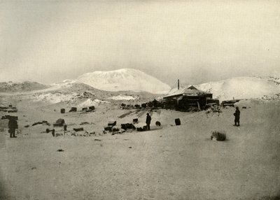 A téli negyedek. Erebus hegyével a háttérben, c1908, 1909 alkotó: Unbekannt
