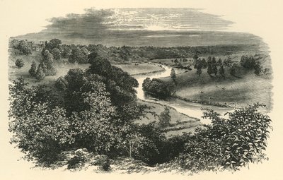 The Wye, a Goodrich kastélyból, 1890. alkotó: Unbekannt