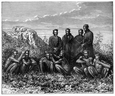 A Zulu, Dél-Afrika, 1890 alkotó: Unbekannt