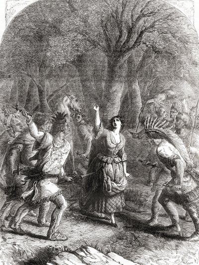 Jennie, más néven Jane McCrea elrablása és későbbi meggyilkolása indiánok által 1777-ben az amerikai függetlenségi háború során. alkotó: Unbekannt