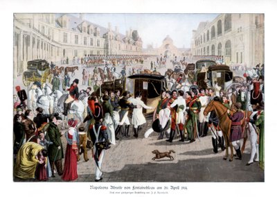 Búcsú Fontainebleau-ban, Franciaországban, 1814. április 20-án 1900 alkotó: Unbekannt