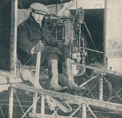 A repülőgép, amely az első körmérföldes repülést tette meg Nagy-Britanniában, c1909 c1937 alkotó: Unbekannt