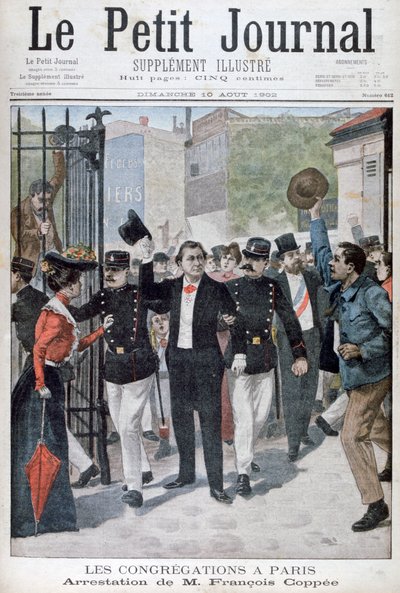 Francois Coppee letartóztatása, 1902 alkotó: Unbekannt