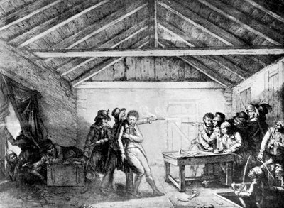 A Cato utcai összeesküvők letartóztatása, 1820. február 23., 1901. alkotó: Unbekannt