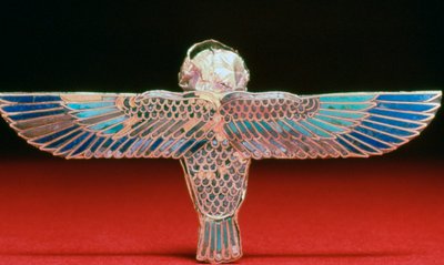 Arany szárnyas ba amulett háta, Ptolemaioszi korszak, Egyiptom, Kr.e. 4-1. alkotó: Unbekannt