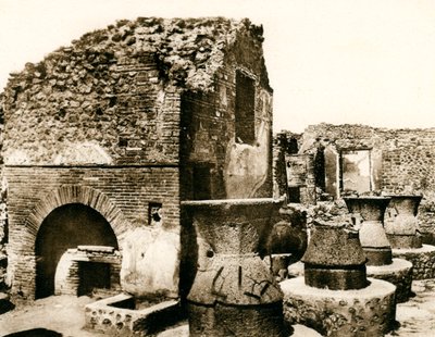 A pékség és malom, Pompeii, Olaszország, 1900-as évek alkotó: Unbekannt