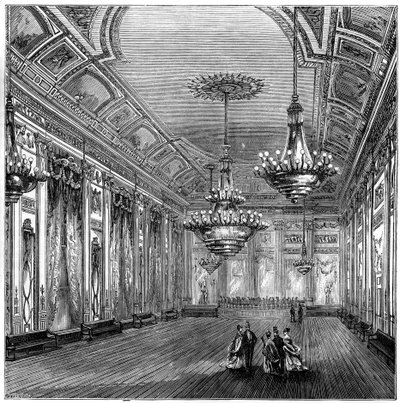 A Williss Rooms bálterme, London, 1891 alkotó: Unbekannt