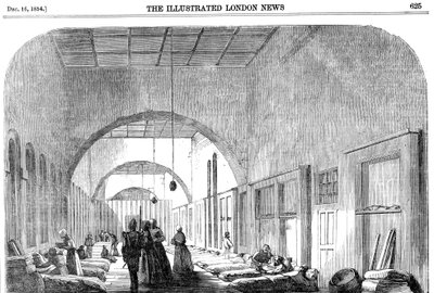 Scutari laktanyakórház a krími háború idején, 1854 alkotó: Unbekannt