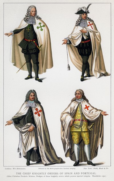 Spanyolország és Portugália főlovagrendjei, 1930-as évek alkotó: Unbekannt