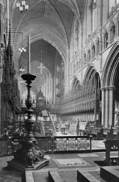 A kórus, Chester Cathedral, Cheshire, 1924-1926 alkotó: Unbekannt