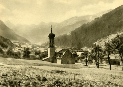 A Sankt Nikolaus templom Gortipohlban, Ausztriában, c1935. alkotó: Unbekannt