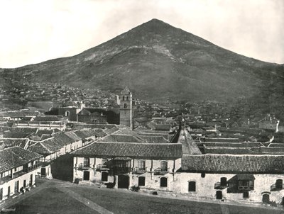 A város és a hegy, Potosi, Bolívia, 1895. alkotó: Unbekannt