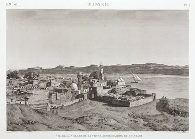 Al Minya városa és a Nílus, Egyiptom alkotó: Unbekannt