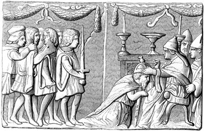 Zsigmond császár koronázása 1368-1437 IV. Jenő pápa által, 1849. XV. alkotó: Unbekannt