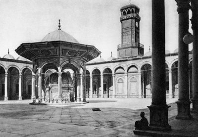 Mohamed Ali mecsetjének udvara a Saladin Citadellában, Kairó, Egyiptom, 1920-as évek alkotó: Unbekannt