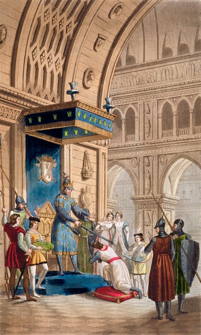 „Egy templomos lovag létrehozása”, 1820-1830 alkotó: Unbekannt