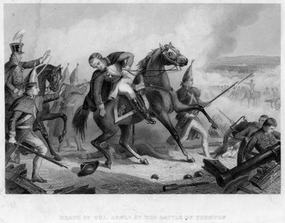 Rawle ezredes halála a trentoni csatában, 1776 alkotó: Unbekannt