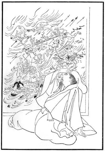 Kose no Hirotaka halála, 1886 alkotó: Unbekannt