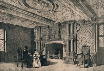 A szalon, Park Hall, Shropshire, 1915 alkotó: Unbekannt
