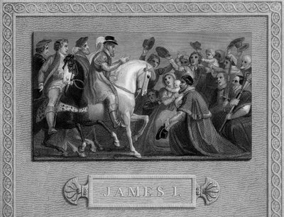 I. Jakab belépése Londonba, 1603, 19. század alkotó: Unbekannt